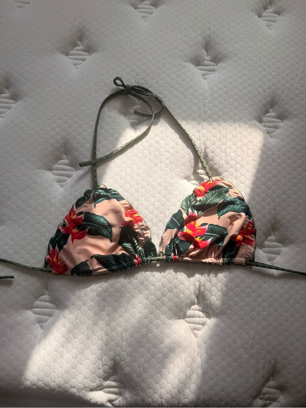 Floral bikini top size M/L